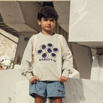 Mini Rodini Bluza dziecięca Eyes Grey Melange