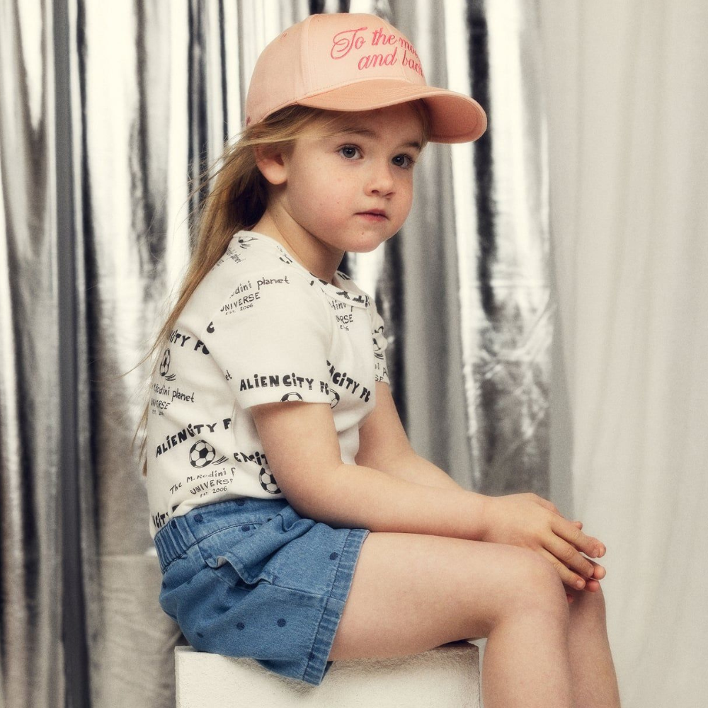 Mini Rodini Koszulka dziecięca z krótkim rękawem Alien City FC White