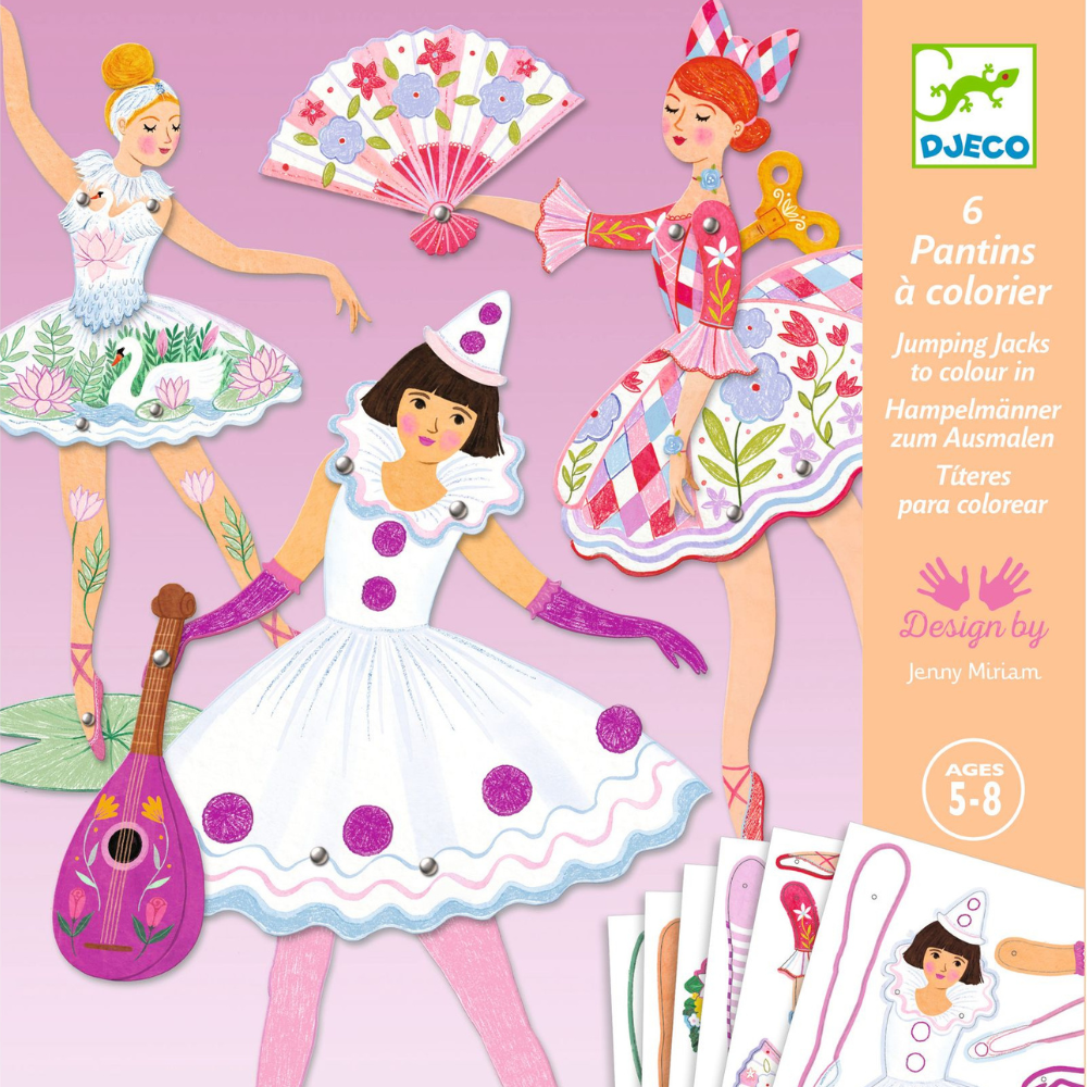 Djeco Zestaw artystyczny ruchome postacie baletnice