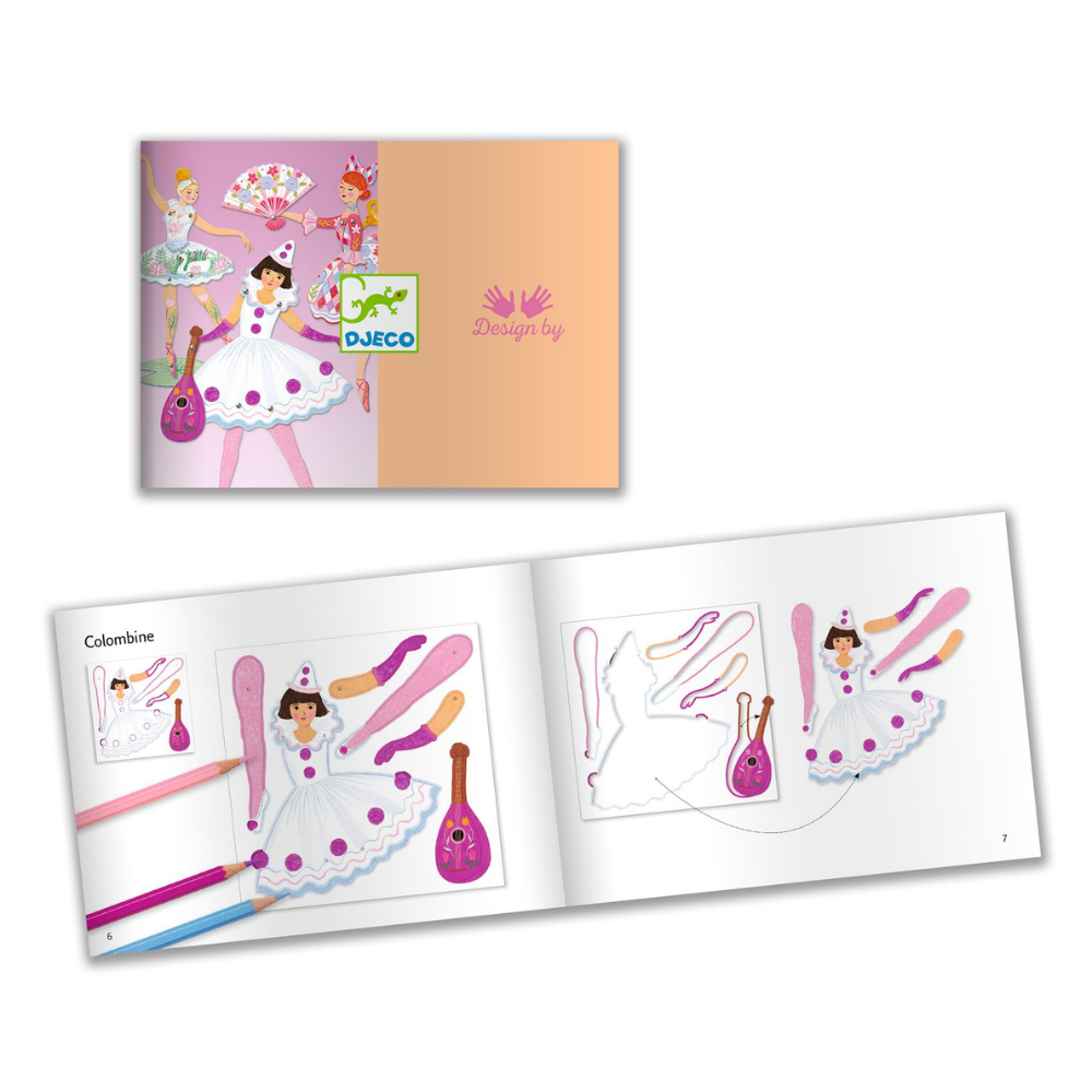 Djeco Zestaw artystyczny ruchome postacie baletnice