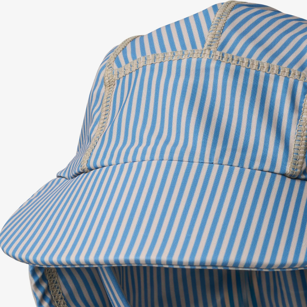 Wheat kapelusz przeciwsłoneczny UV dla dzieci Tonga blue swim stripe