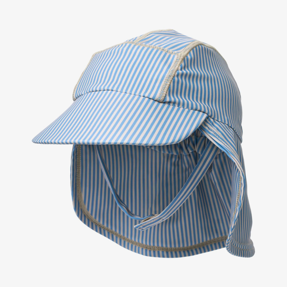 Wheat kapelusz przeciwsłoneczny UV dla dzieci Tonga blue swim stripe