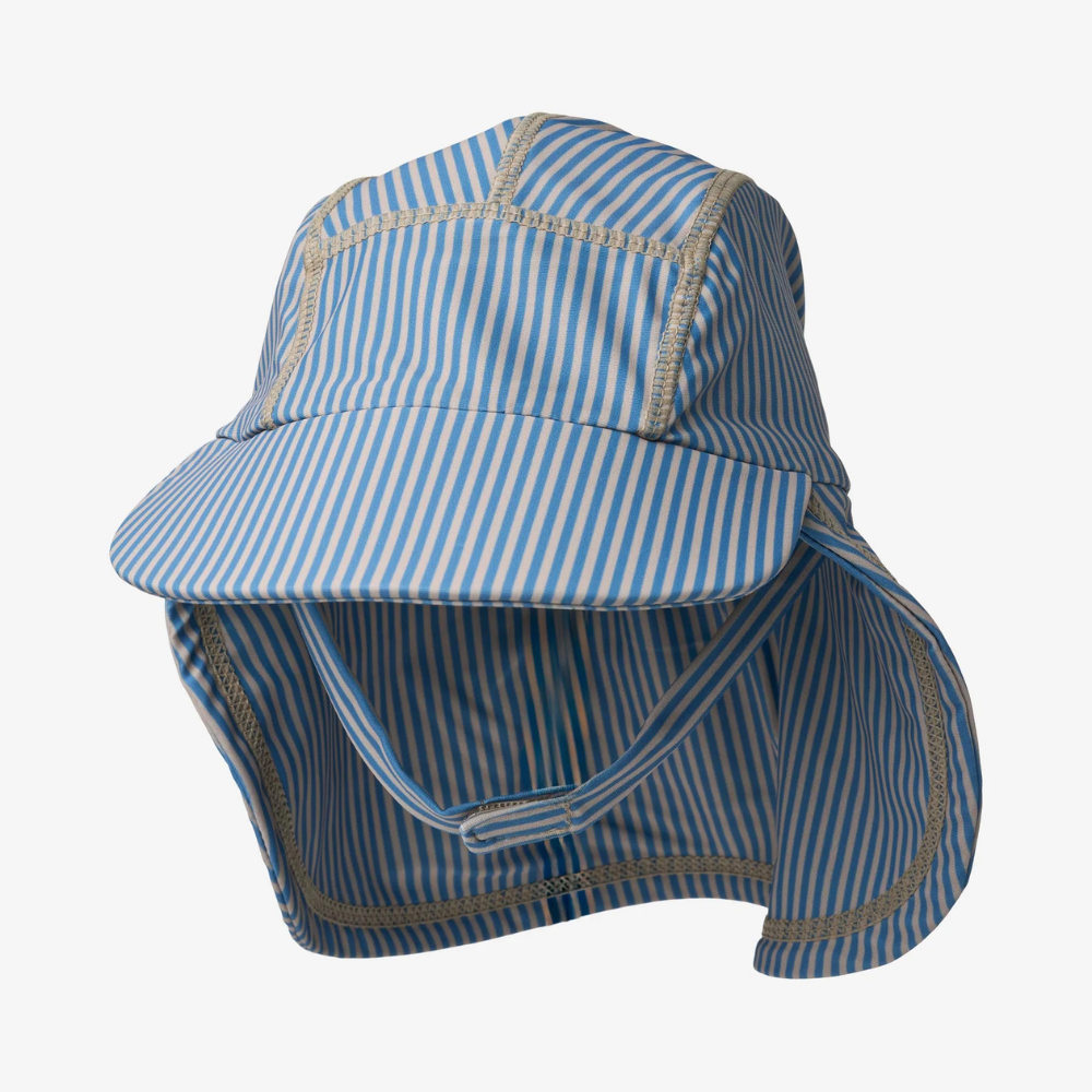 Wheat kapelusz przeciwsłoneczny UV dla dzieci Tonga blue swim stripe