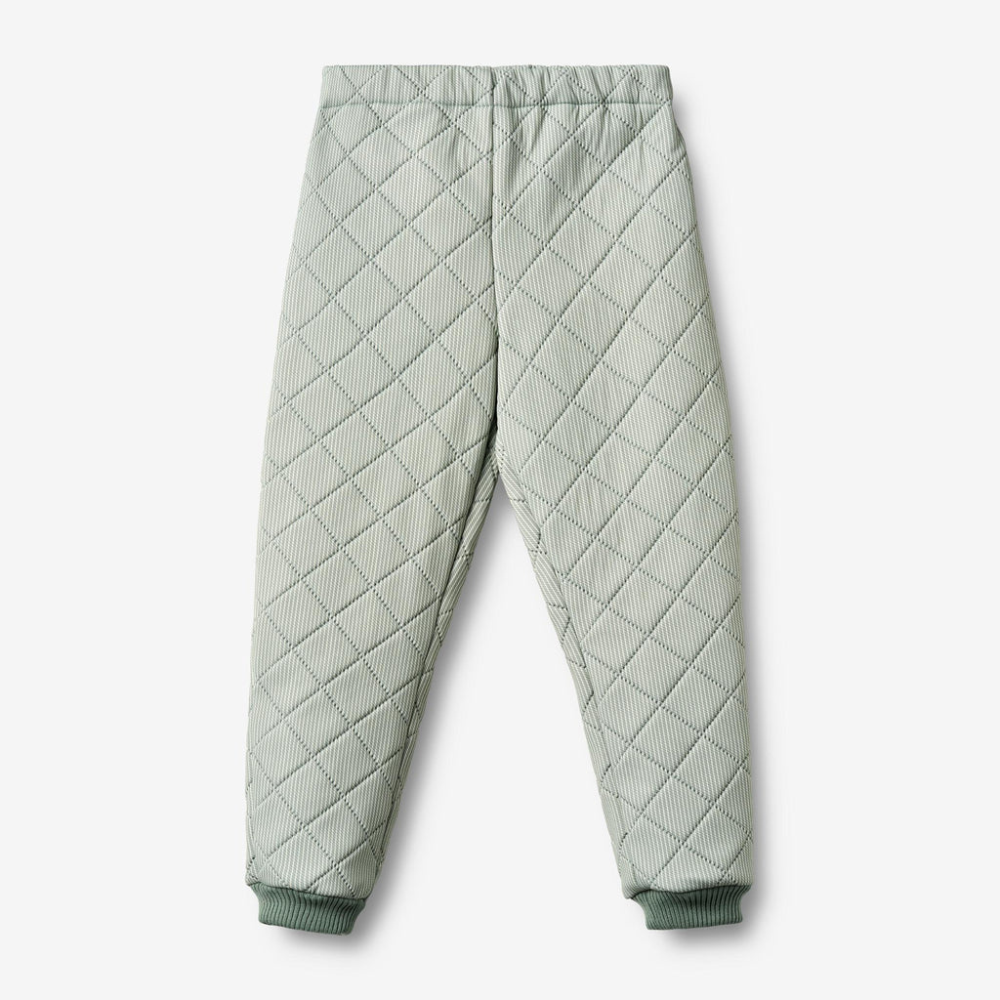 Wheat spodnie termiczne dla dzieci Alex green stripe