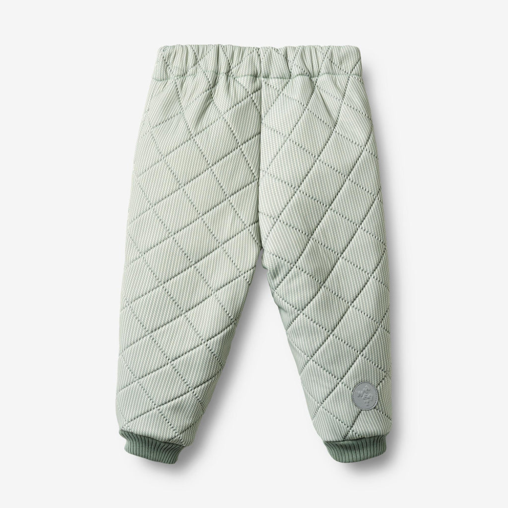 Wheat Spodnie termiczne dziecięce Alex green stripe