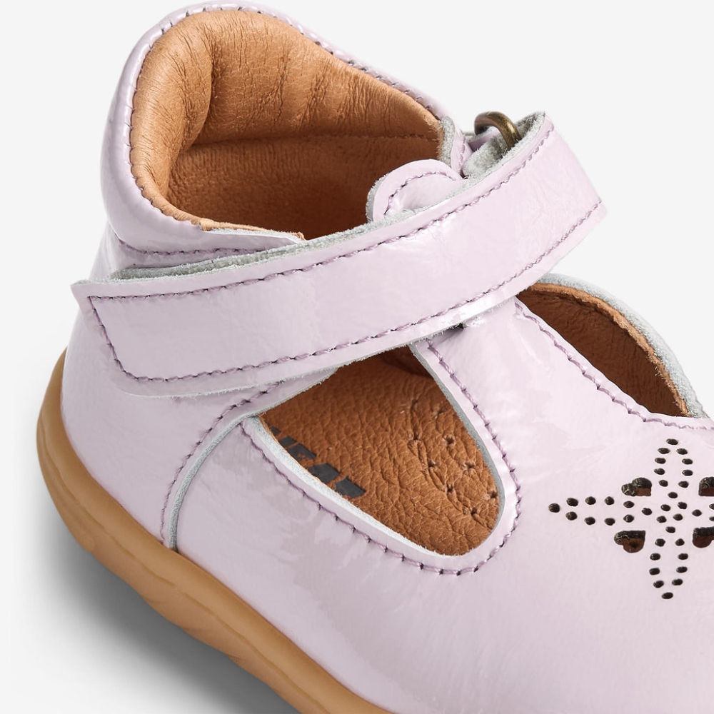 Wheat Barefoot sandały dla dzieci Mary Jane Sinne purple light