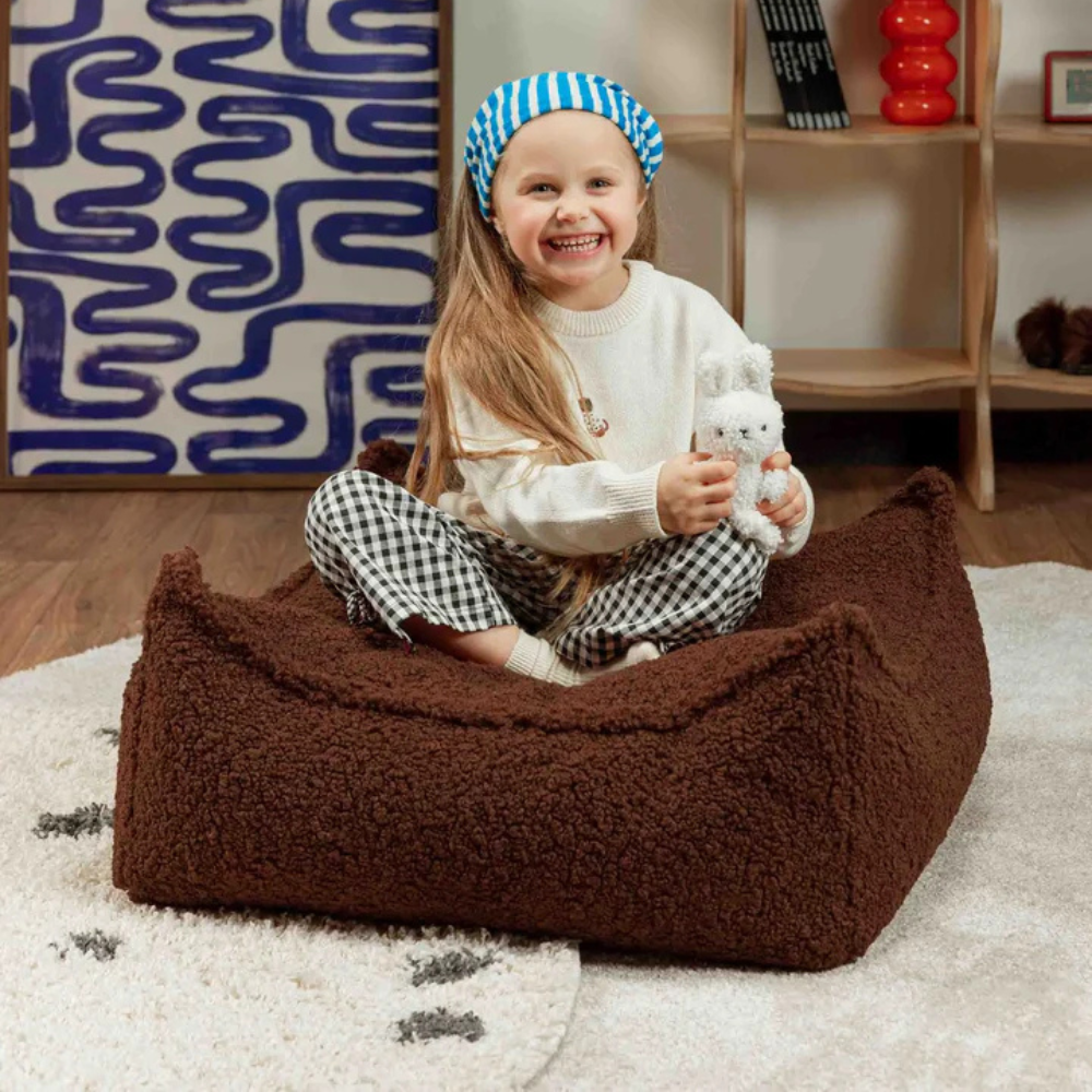 Wigiwama kwadratowa pufa dla dzieci Warm Hazel