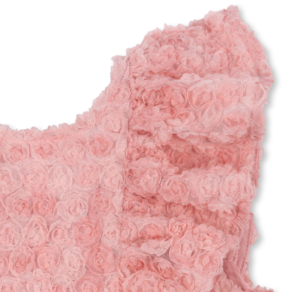 Konges Slojd Sukienka dla dziewczynki Ally Flower Veiled Rose