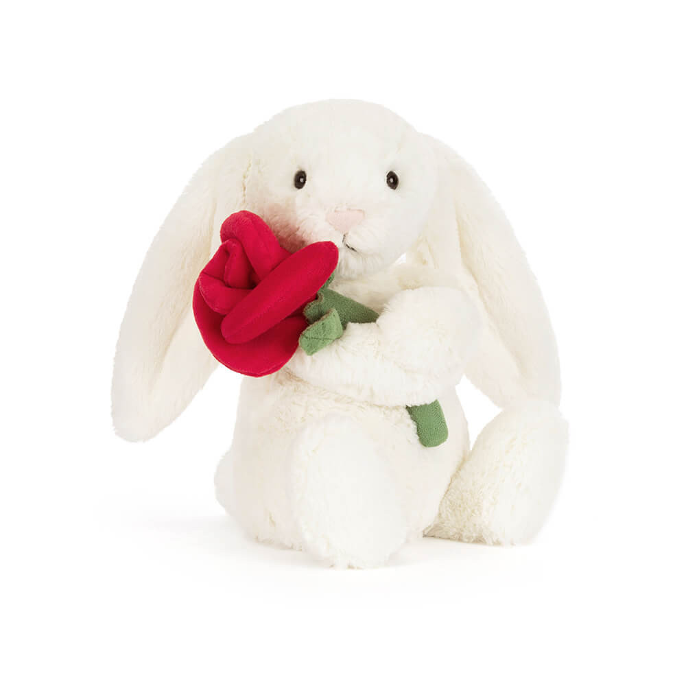 Jellycat Wesoły Króliczek z Różą 31 cm