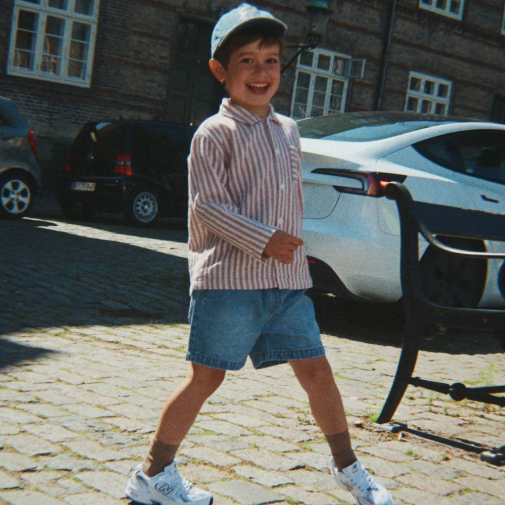 Konges Slojd Dżinsowe spodenki dziecięce Magot Denim Blue
