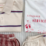 Konges Slojd koszulka dziecięca Era Tee OCS Off white / lifeguard service