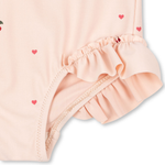 Konges Slojd Strój kąpielowy dla dziewczynki z długimi rękawami Merle Cherry Coeur Rose
