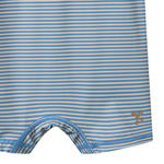 Wheat kombinezon kąpielowy z krótkim rękawem dziecięcy Cas blue swim stripe