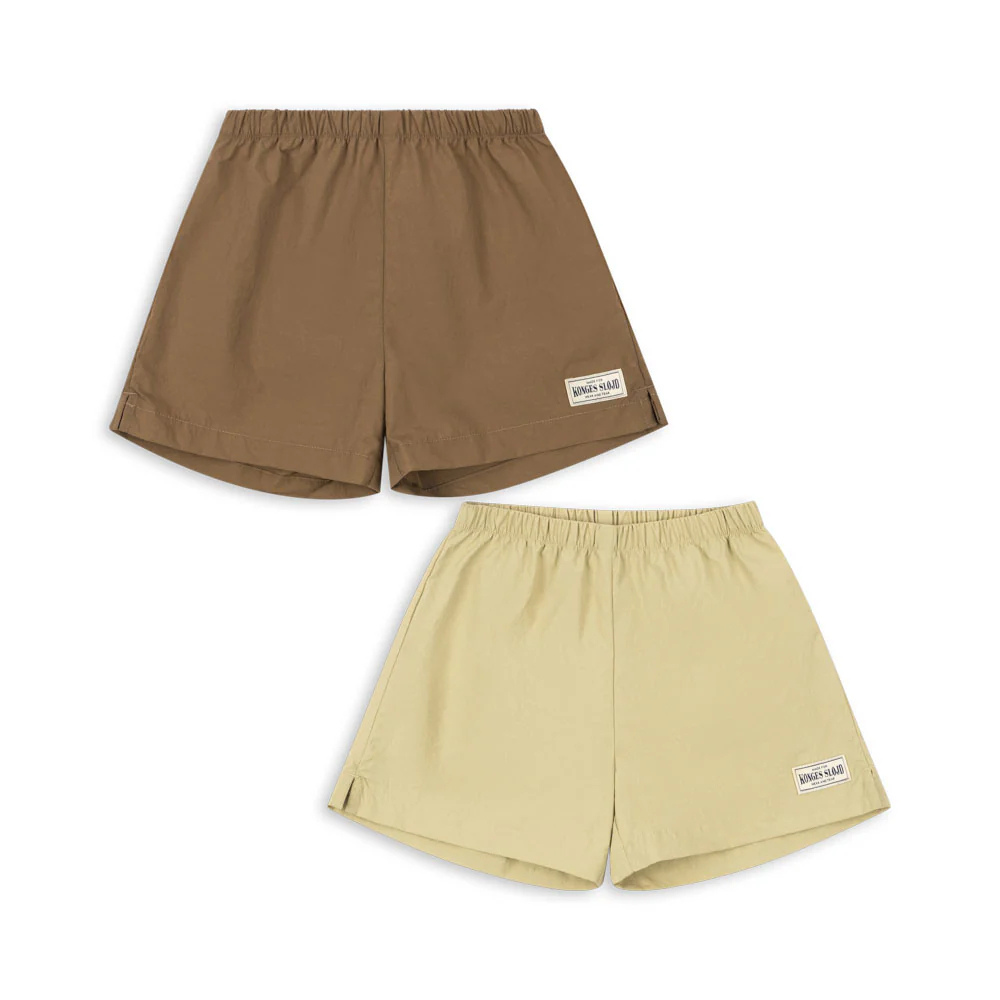Konges Slojd Spodenki dziecięce Acty Pale Olive Green/Ermine 2 pack