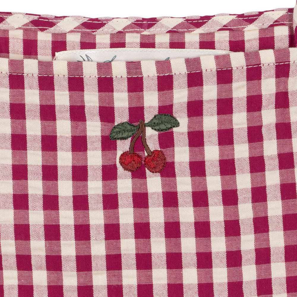 Konges Slojd Sukienka dla dziewczynki Issota Raspberry Check