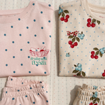 Konges Slojd Komplet dla dziewczynki Lin Tee Rosewater Dot