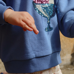 Konges Slojd Bluza dla dziewczynki Loumilla Colony Blue