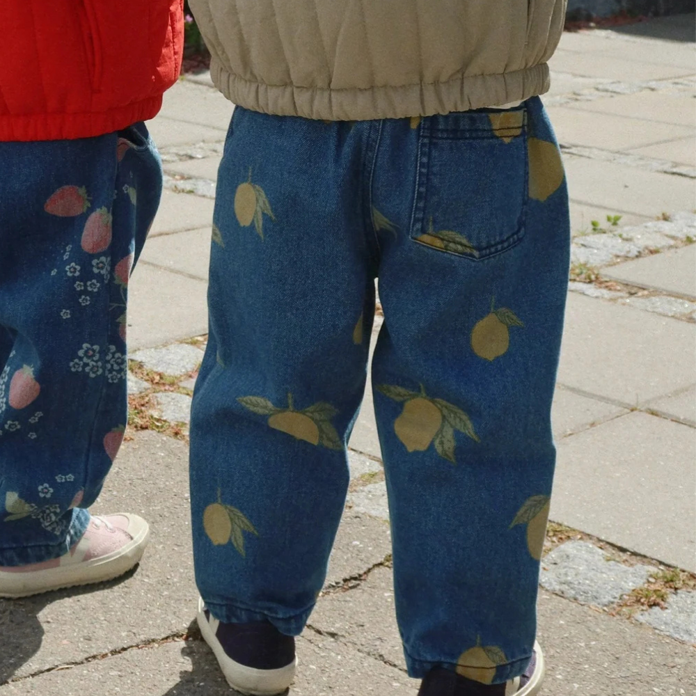Konges Slojd Spodnie dla dziewczynki Magot Lemon Denim