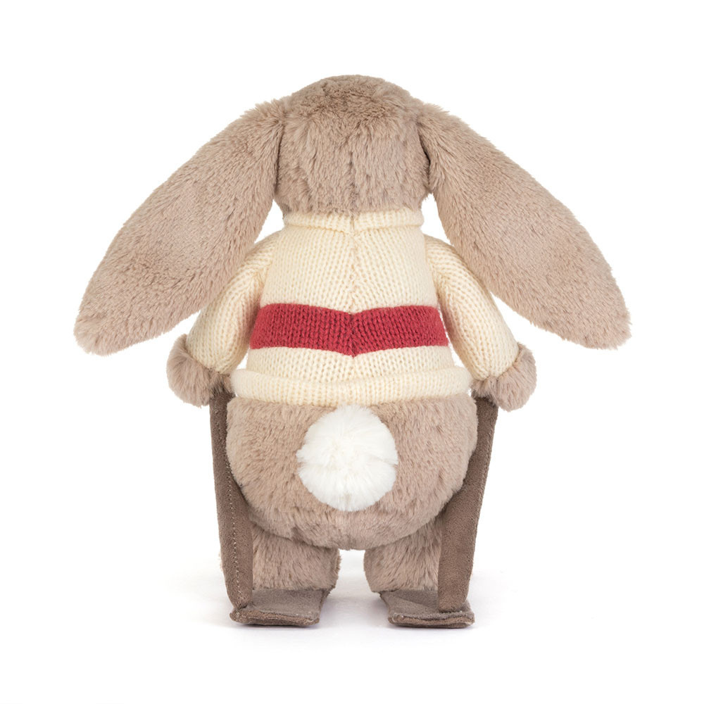 Jellycat przytulanka Króliczek Beżowy na Nartach 20 cm