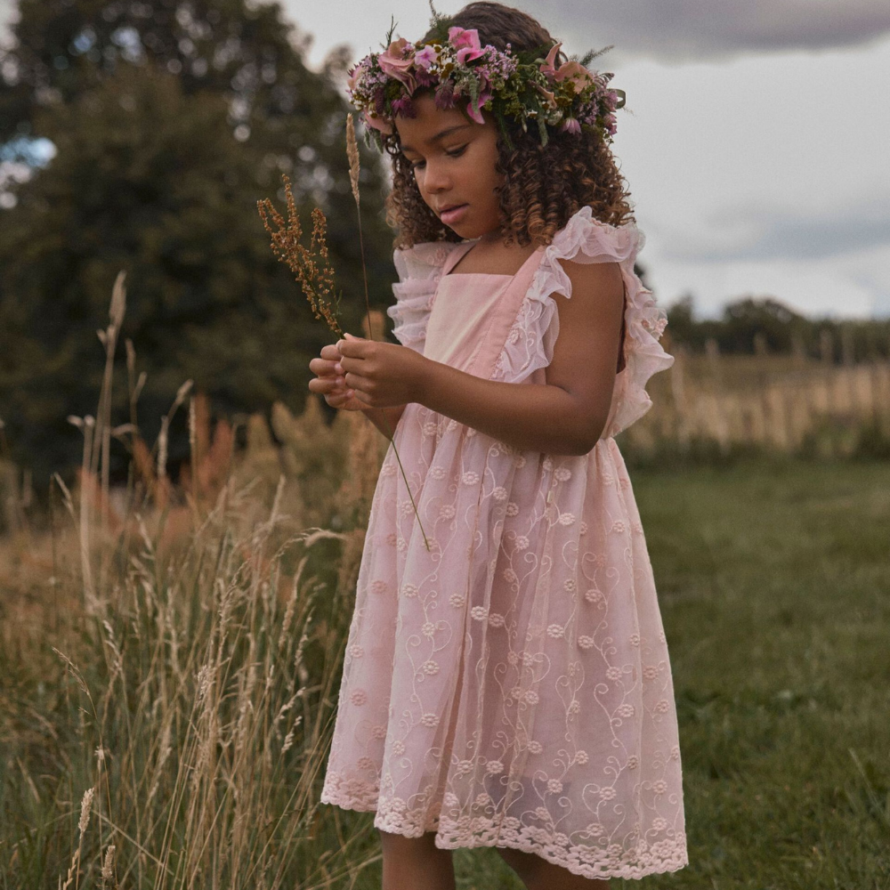 Lil' Atelier tiulowa sukienka dla dziewczynki Peach Whip NMFFEYA