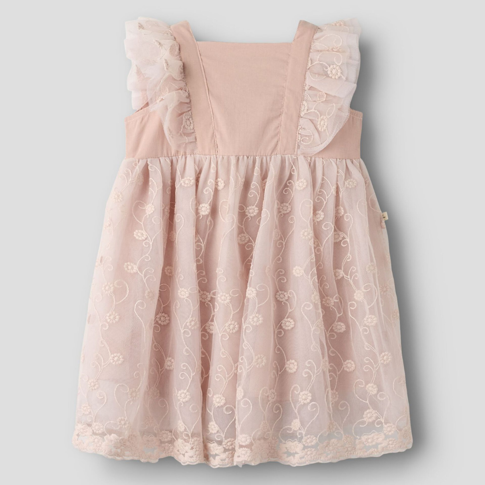 Lil' Atelier tiulowa sukienka dla dziewczynki Peach Whip NMFFEYA
