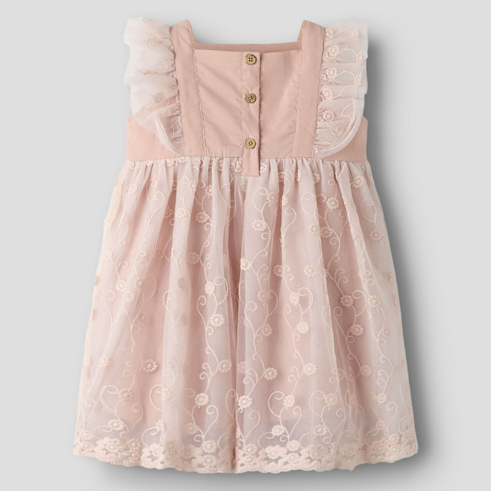 Lil' Atelier tiulowa sukienka dla dziewczynki Peach Whip NMFFEYA