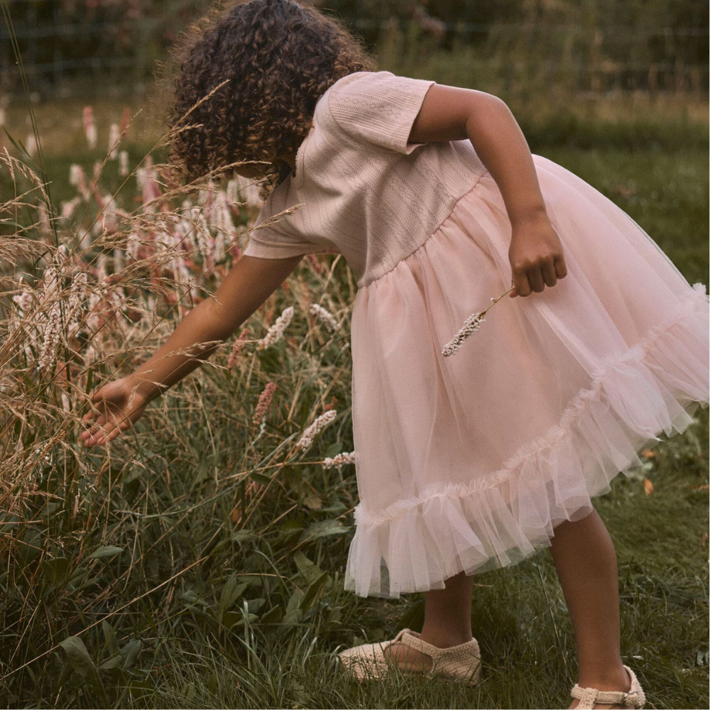 Lil' Atelier tiulowa sukienka dla dziewczynki Peach Whip NMFFANELLA