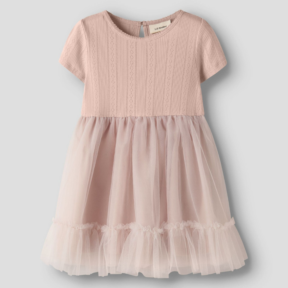 Lil' Atelier tiulowa sukienka dla dziewczynki Peach Whip NMFFANELLA