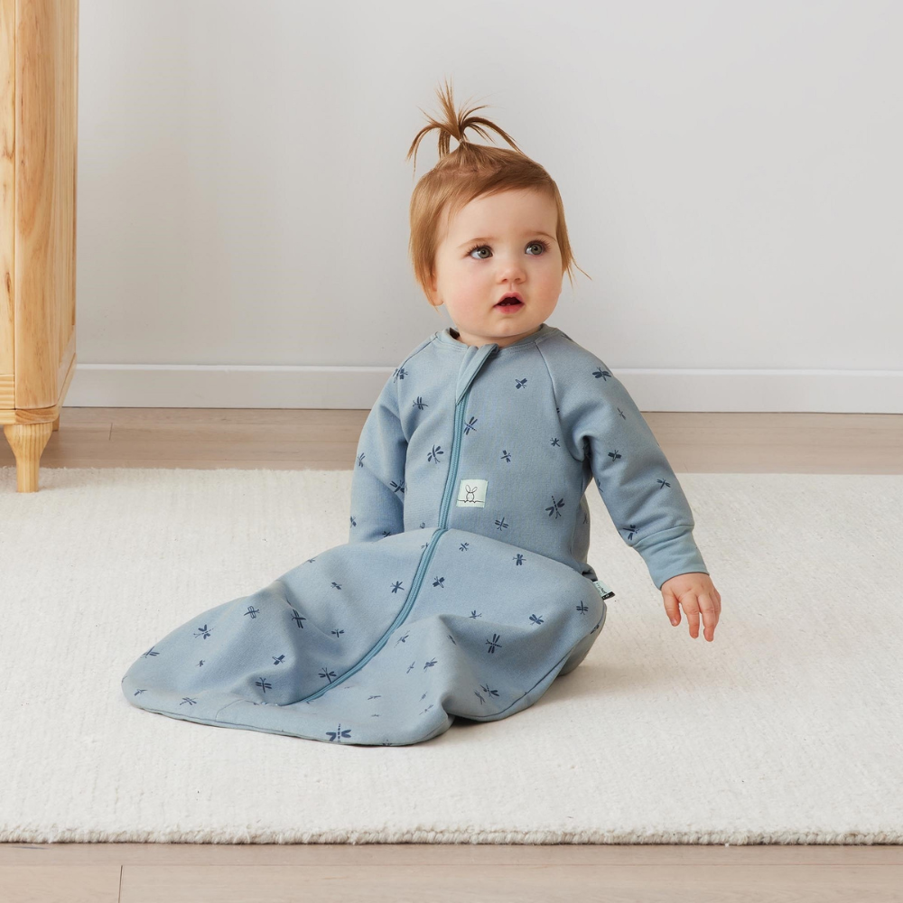 ergoPouch Śpiworek Jersey z Rękawami 3-12M 1.0TOG Dragonflies