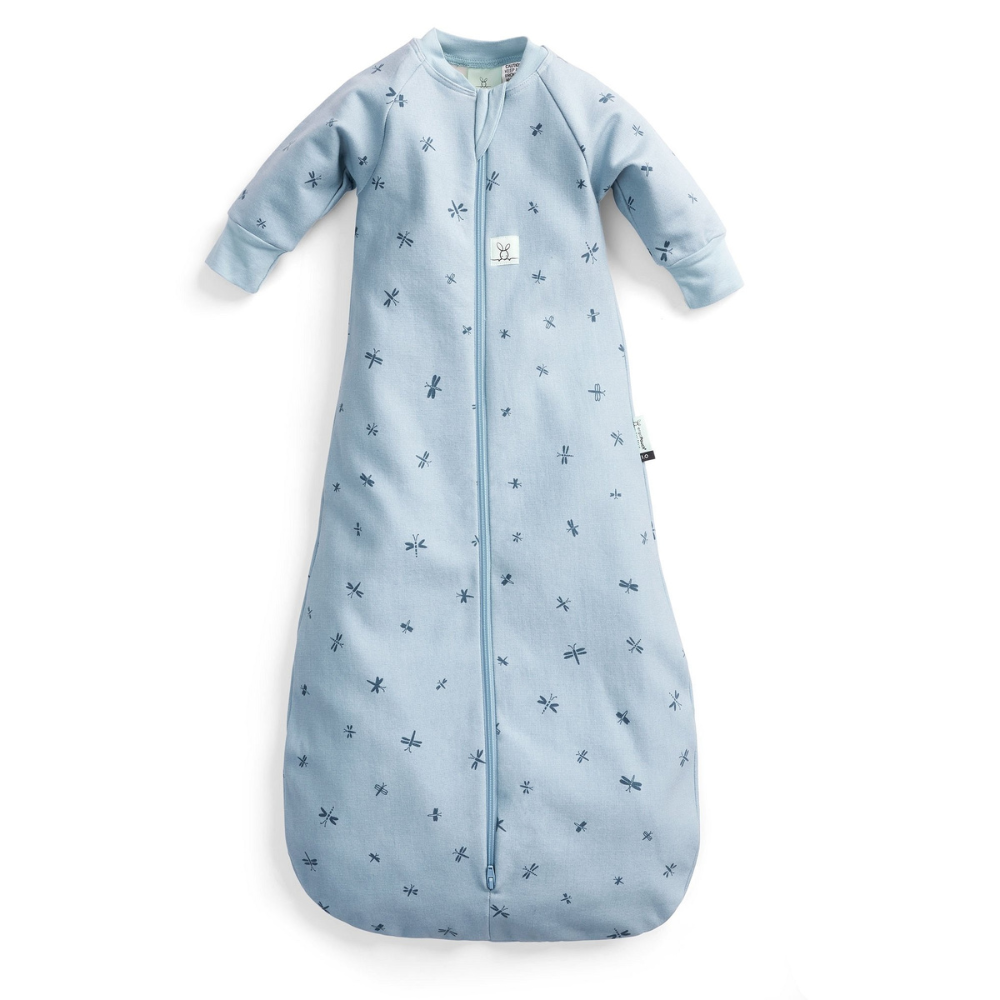 ergoPouch Śpiworek Jersey z Rękawami 3-12M 1.0TOG Dragonflies