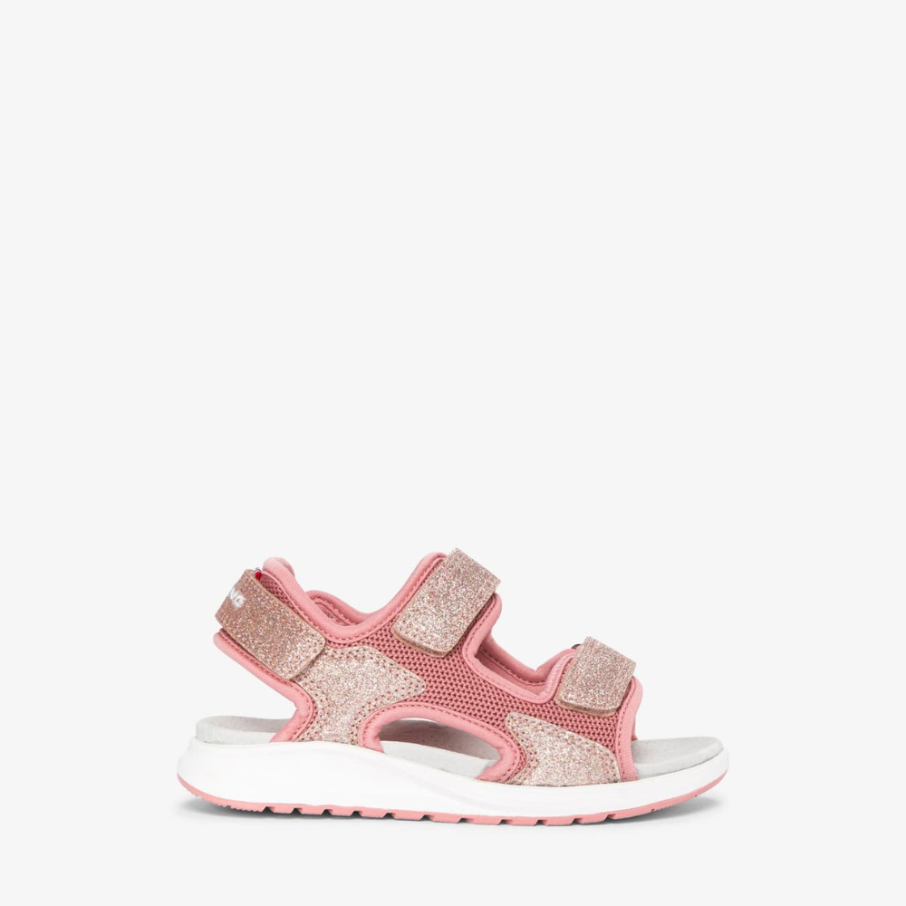 Viking brokatowe sandały dziecięce Anchor Sandal 3V Light Pink