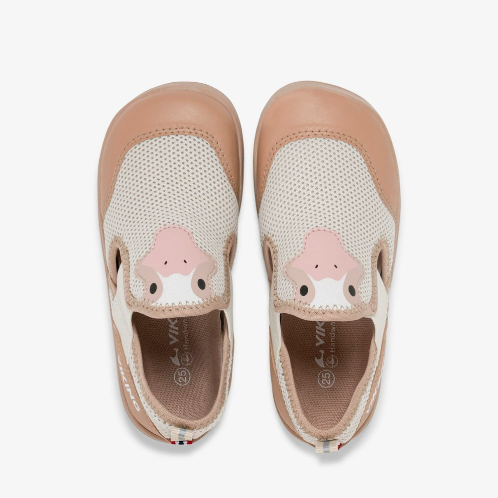 Viking sandały barefoot dziecięce Alv Paw Sandal Beige