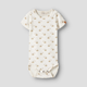Lil' Atelier body z krótkim rękawkiem Duna Slim Coconut Milk Strawberry NBFRACHELLO