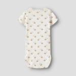 Lil' Atelier body z krótkim rękawkiem Sor Slim Coconut Milk Boat NBMGAYO