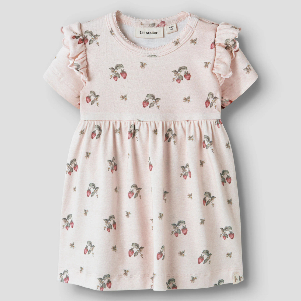 Lil' Atelier sukienka z body Morganite Strawberry NBFGAYO