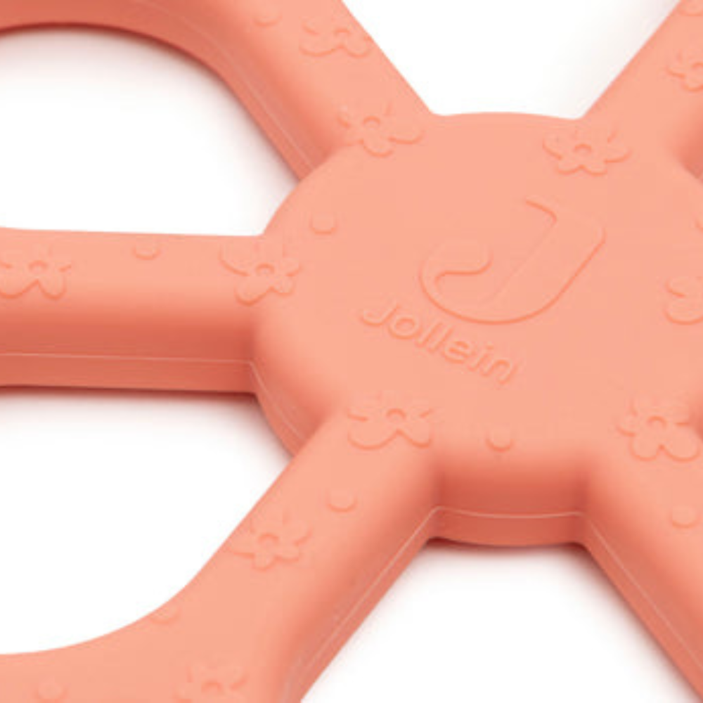 Jollein gryzak Silicone Flower Coral Rose