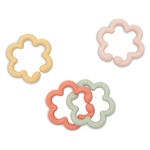 Jollein Zabawki - gryzaki kółeczka Toy Silicone Flowers