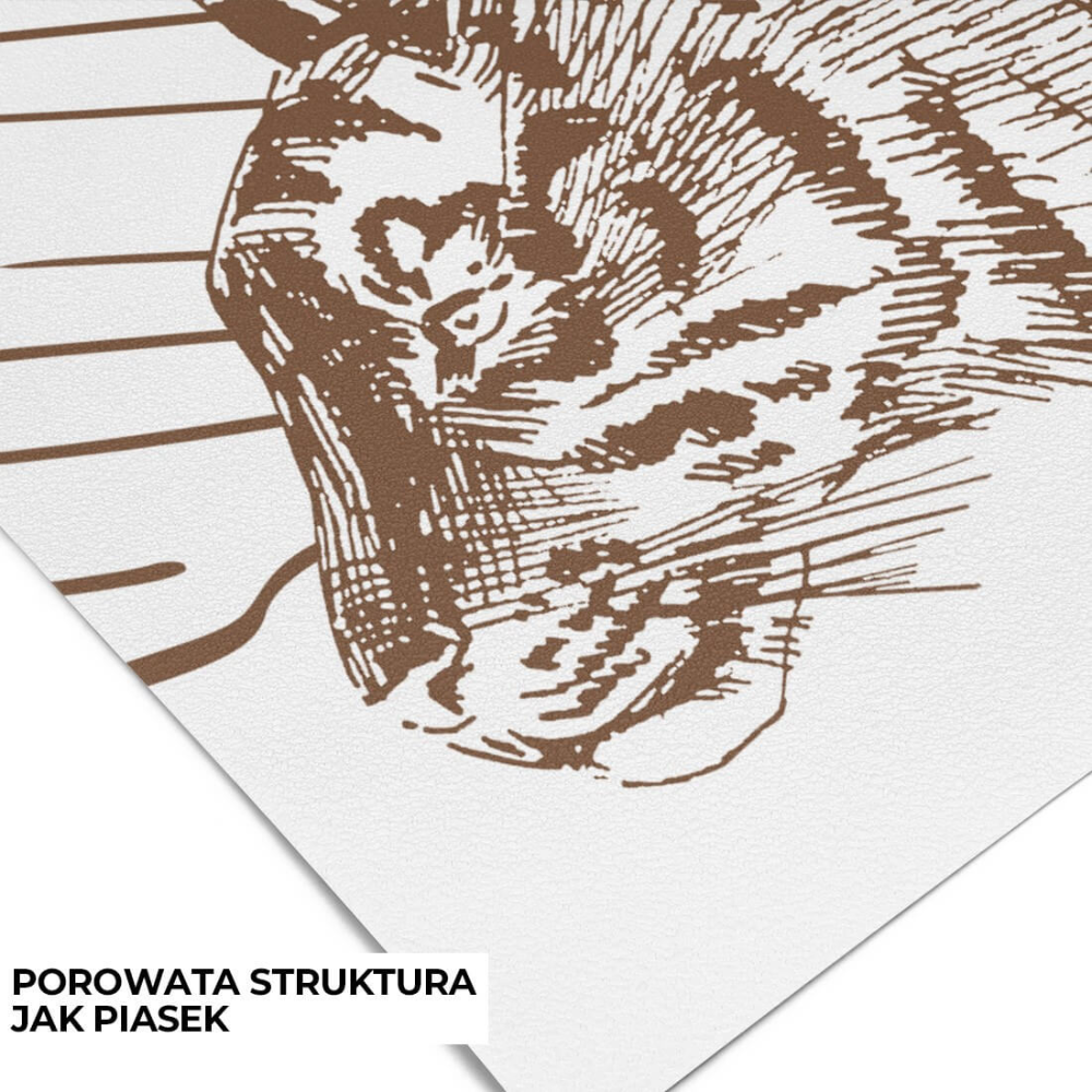 PASTELOVELOVE Tapeta na ścianę dla dzieci na wymiar Animal parade brązowa