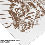 PASTELOVELOVE Tapeta na ścianę dla dzieci na wymiar Animal parade brązowa