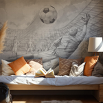 PASTELOVELOVE Tapeta na ścianę dla dzieci na wymiar Piłka nożna