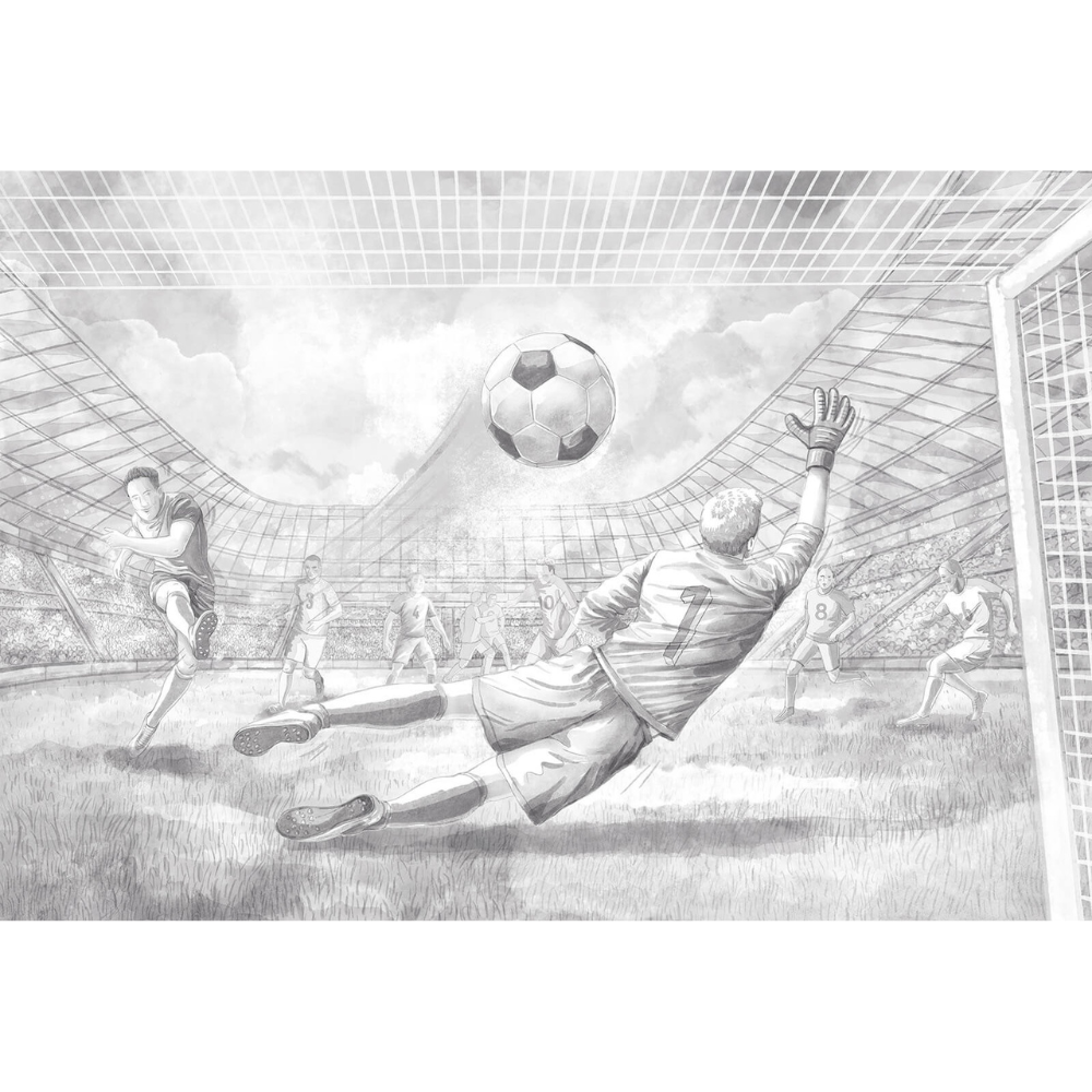 PASTELOVELOVE Tapeta na ścianę dla dzieci na wymiar Piłka nożna