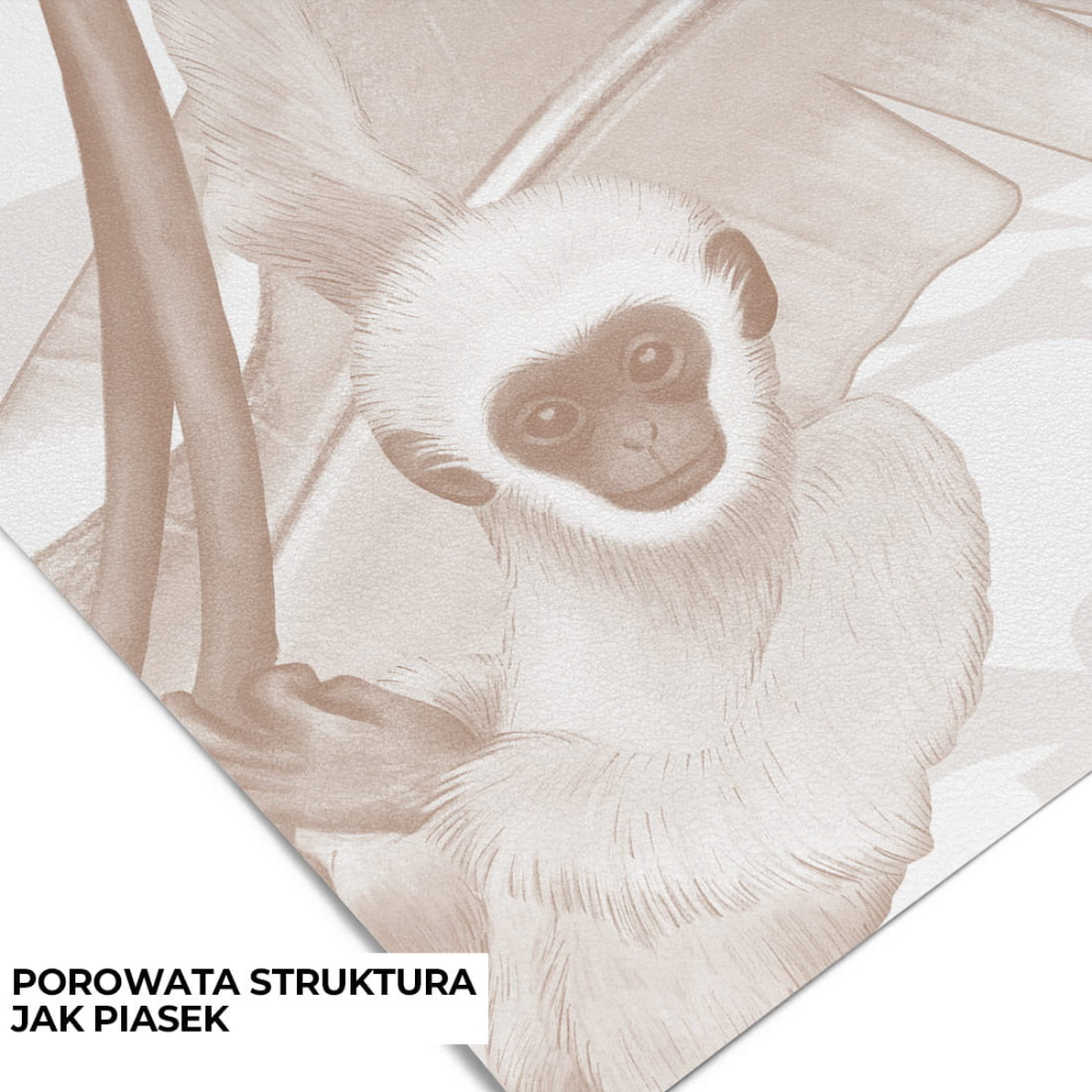 PASTELOVELOVE Tapeta na ścianę dla dzieci na wymiar Safari sepia