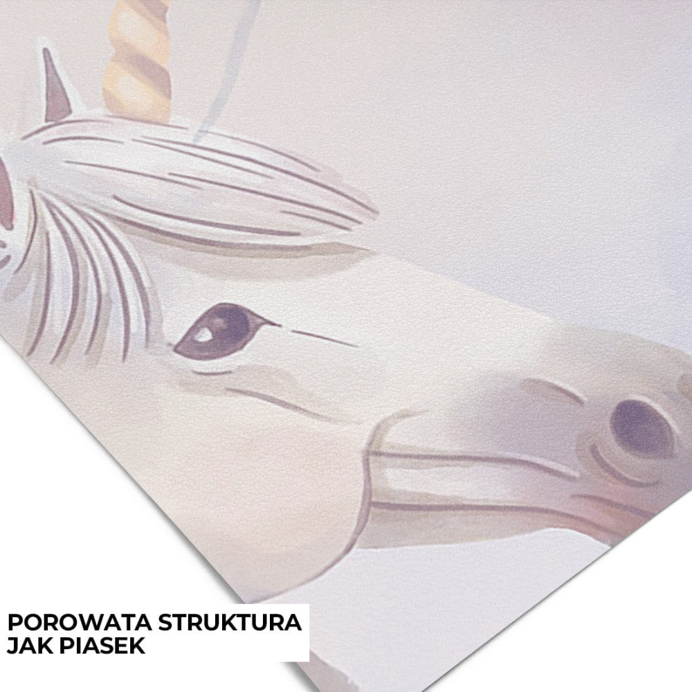 PASTELOVELOVE Tapeta na ścianę dla dzieci na wymiar Jednorożec