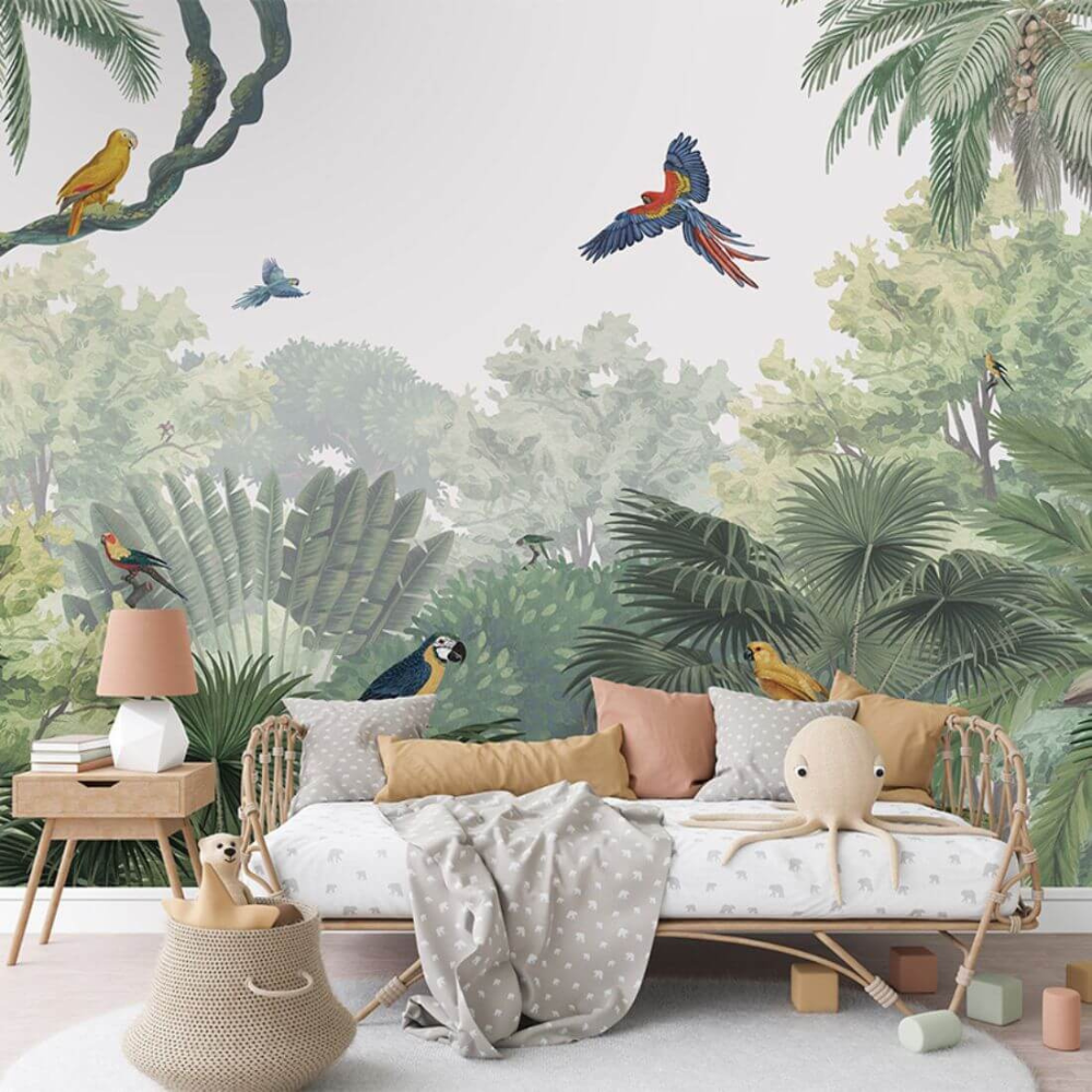 PASTELOVELOVE Tapeta na ścianę dla dzieci na wymiar Canopy jungle