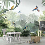 PASTELOVELOVE Tapeta na ścianę dla dzieci na wymiar Canopy jungle