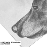 PASTELOVELOVE Tapeta na ścianę dla dzieci na wymiar Bear king czarno-biała