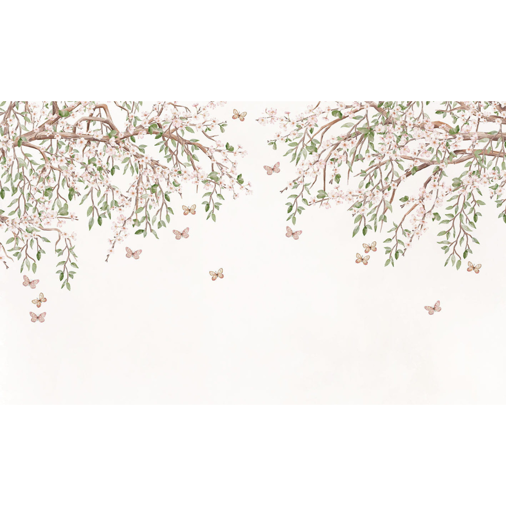 PASTELOVELOVE Tapeta na ścianę dla dzieci na wymiar Blooming blossom