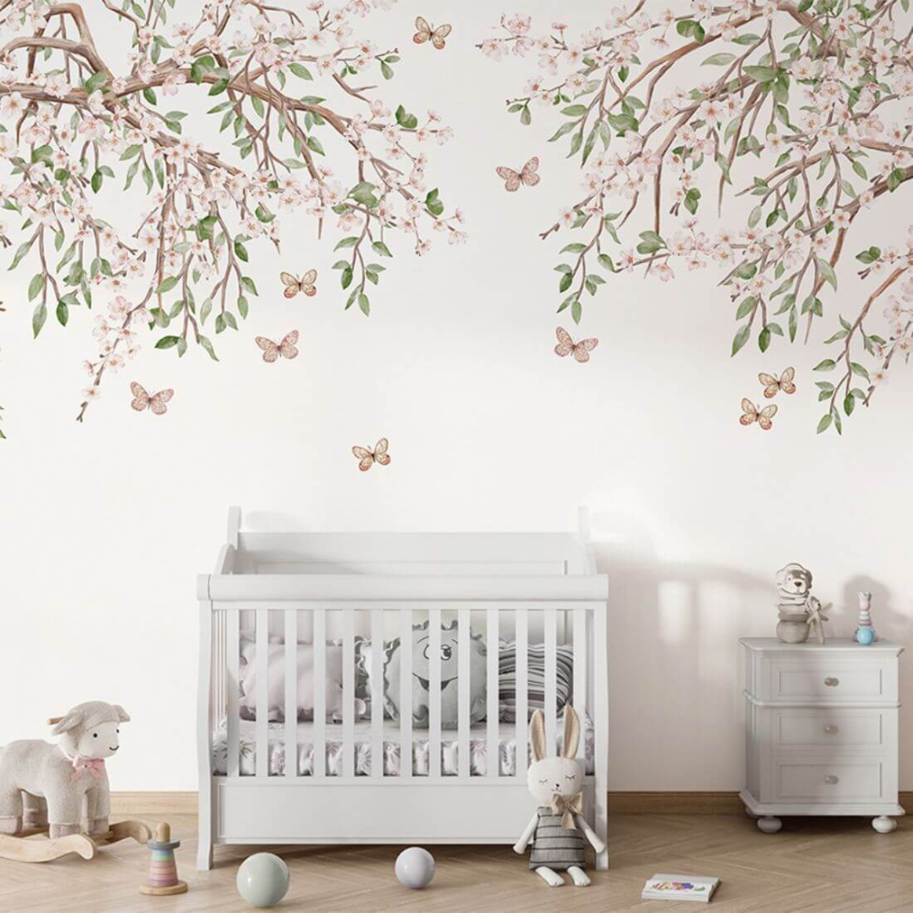 PASTELOVELOVE Tapeta na ścianę dla dzieci na wymiar Blooming blossom