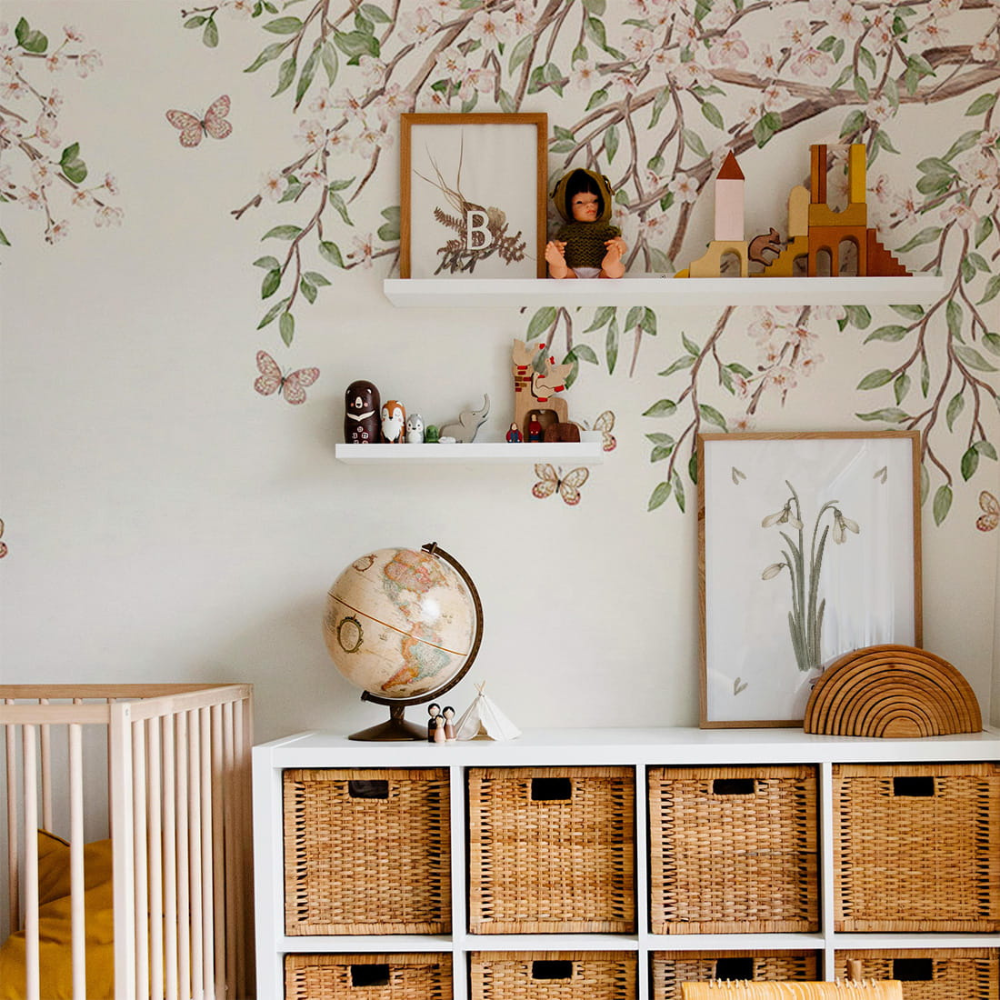 PASTELOVELOVE Tapeta na ścianę dla dzieci na wymiar Blooming blossom