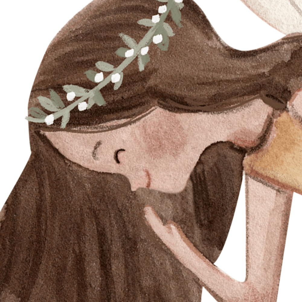 PASTELOVELOVE Tapeta na ścianę dla dzieci na wymiar Fairy garden